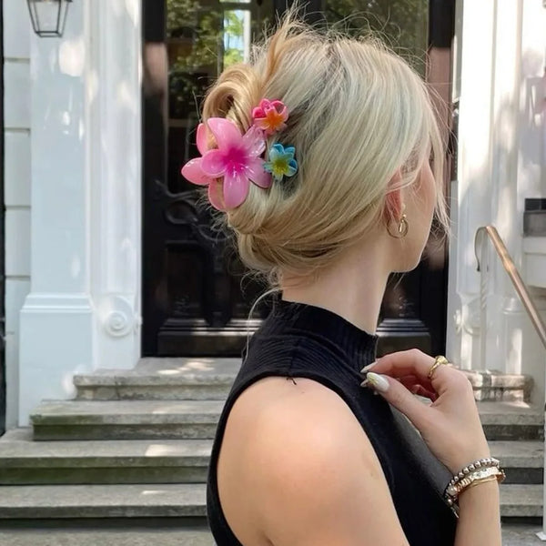 Tropical Flower Hair Clips